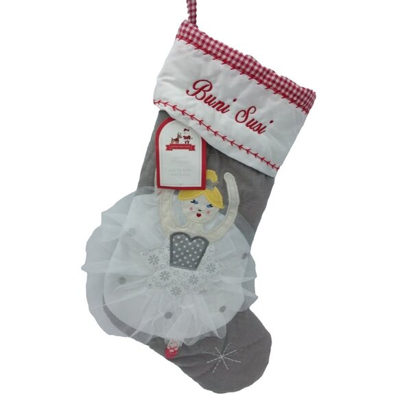 Pottery Barn Kids Buni Susi Dancing Ballerina Christmas Holiday Stocking Xmas - Picture 6 of 7
